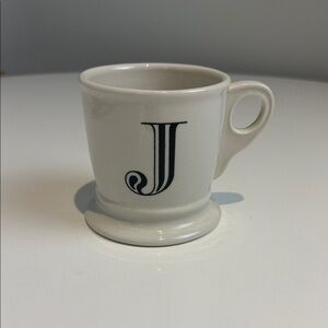 Anthropologie Monogram Mug with the letter "J"